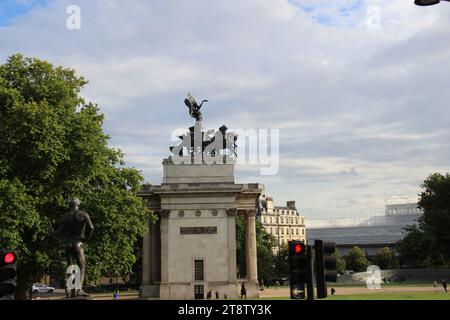 London Wellington, New Zealand Monument, Londra, Inghilterra, Regno Unito Foto Stock