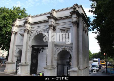 London Marble Arch, Londra, Inghilterra, Regno Unito Foto Stock