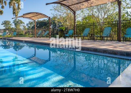 Piscina privata presso il Sawgrass Players Club di Ponte Vedra Beach, Florida. (USA) Foto Stock