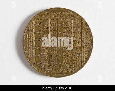 Calendario dell’anno V, 1796, Tiolier, Pierre-Joseph, incisore in medaglie, array, Numismatic, Medal, Weight (tipo dimensione): 41,5 g, diametro: 4,5 cm Foto Stock