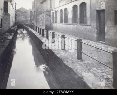 Bief des Gobelins, Boulevard Arago n. 19 e n. 23, n. 4 della mappa dei pacchi, tredicesimo distretto, Parigi, Union Photographique Francaise, fotografo, Union Photographique Francaise, fotografo, nel 1910, Arti grafiche, Fotografia, stampa sviluppata in cloruro d'argento con gelatina, altezza: 22,8 cm, larghezza: 28,9 cm Foto Stock