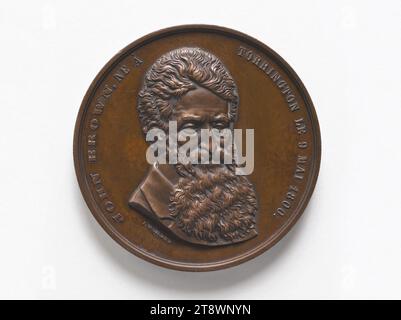 John Brown (1800-1859), abolizionista americano, Würden, Jean, incisore di medaglie, array, Numismatics, Medal Foto Stock