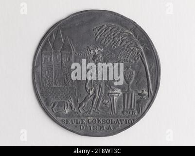 Irma's Sole Consolation', Allegoria di Madame Royale, Anonimo, Array, Numismatics, Medal, dimensioni - pezzo: diametro: 6 cm Foto Stock