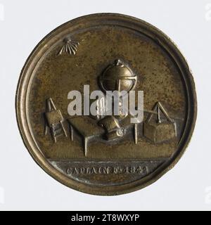 Society for the Apprenticeship placement of Young orphans, 1843, Caplain, F., incisore in medaglie, array, Numismatica, Medaglia, dimensioni - pezzo: diametro: 2,5 cm, peso (tipo dimensione): 7,13 g. Foto Stock