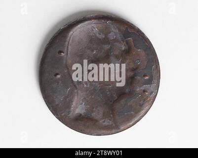 Charles Auguste Louis Joseph Demorny, noto come Conte di Morny, che divenne Duca di Morny (1811-1865), finanziere e politico francese, Caqué, Armand-Auguste, incisore in medaglie, Numismatica, Medal Foto Stock