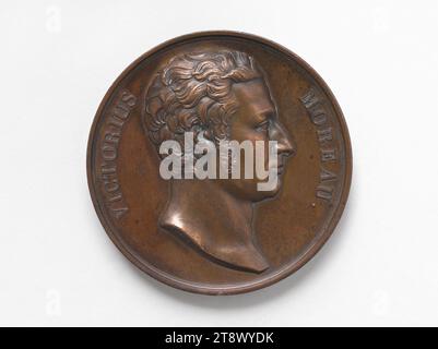 Jean Victor Marie Moreau (1763-1813), General, 1819, Caunois, Francois-Augustin, incisore in medaglie, Array, Numismatics, Medal Foto Stock