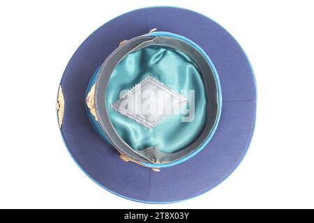 Berretto dell'aviazione dell'Unione Sovietica isolato su bianco Foto Stock