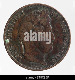 Moneta commemorativa del 30 luglio 1830, 1832, Domard, Giuseppe Francesco, incisore in medaglie, Array, Numismatics, Currency, Nantes, dimensioni - pezzo: diametro: 3,4 cm, peso (dimensione tipo): 22,89 g. Foto Stock