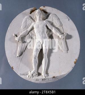 Le Génie de la Liberté, 10 agosto 1792, Dupré, Augustin o Auguste, autore del modello, nel 1792, XVIII secolo, Scultura, Medallion (scultura), dimensioni - pezzo: diametro: 18 cm Foto Stock