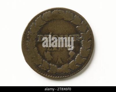 Moneta da decime, anno V (1797), Dupré, Augustin o Auguste, incisore in medaglie, array, Numismatics, Currency, Paris, dimensioni - Opera: diametro: 2,7 cm, peso (tipo dimensione): 8,88 g. Foto Stock