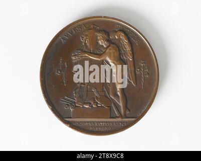 Assassinio del duca di Berry, 14 febbraio 1820, Gayrard, Raimondo, incisore in medaglie, Array, Numismatics, Medal Foto Stock