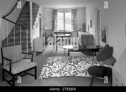 Werkbundsiedlung, casa 12 (13, Woinovichgasse 32): Vista interna, Martin Gerlach jun. (1879-1944), fotografo, Josef Frank (1885-1967), architetto, 1932, vetro, negativo, altezza 17,8 cm, larghezza 23,8 cm, architettura, Vienna rossa, mostre, alloggi, XIII distretto: Hietzing, architettura civica; edifici; appartamenti - AA - architettura civica: interni, mobili e articoli per la casa, interni  raffigurazione di un edificio, la collezione Vienna Foto Stock