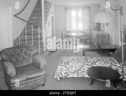 Werkbundsiedlung, casa 12 (13th, Woinovichgasse 32): Vista interna, Martin Gerlach jun. (1879-1944), fotografo, Josef Frank (1885-1967), architetto, 1932, vetro, negativo, altezza 17,8 cm, larghezza 23,8 cm, architettura, Vienna rossa, mostre, alloggi, XIII distretto: Hietzing, architettura civica; edifici; appartamenti - AA - architettura civica: interni, mobili ed effetti domestici, interni  raffigurazione di un edificio, la collezione Vienna Foto Stock