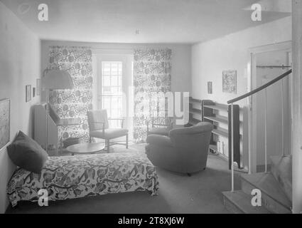 Werkbundsiedlung, casa 12 (13, Woinovichgasse 32): Vista interna, Martin Gerlach jun. (1879-1944), fotografo, Josef Frank (1885-1967), architetto, 1932, vetro, negativo, altezza 17,8 cm, larghezza 23,8 cm, architettura, Vienna rossa, mostre, alloggi, XIII distretto: Hietzing, architettura civica; edifici; appartamenti - AA - architettura civica: interni, mobili ed effetti domestici, interni  raffigurazione di un edificio, la collezione Vienna Foto Stock