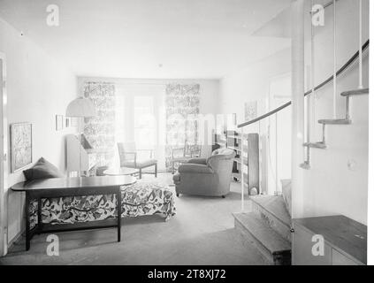 Werkbundsiedlung, casa 12 (13th, Woinovichgasse 32), Martin Gerlach jun. (1879-1944), fotografo, Josef Frank (1885-1967), architetto, 1932, vetro, negativo, altezza 17,8 cm, larghezza 23,8 cm, architettura, Vienna rossa, mostre, alloggi, 13: Hietzing, architettura civica; edifici; appartamenti - AA - architettura civica: dentro, dentro  rappresentazione di un edificio, la collezione Vienna Foto Stock