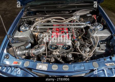 1988 Ford Sierra Sapphire RS Cosworth - supercar con collare blu Foto Stock