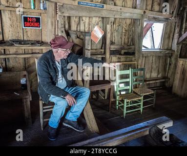 Mabry Mill, Blue Ridge Parkway, Virginia, Stati Uniti d'America Foto Stock