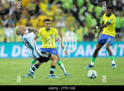 Rio De Janeiro, Brasile. 21 novembre 2023. RJ - RIO DE JANEIRO - 11/21/2023 - QUALIFICAZIONI AI MONDIALI 2026, BRASILE 2026. Foto: Jhony Pinho/AGIF Credit: AGIF/Alamy Live News Foto Stock