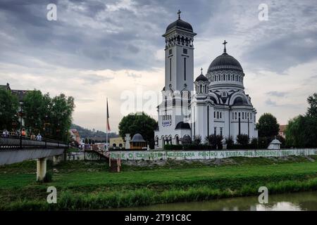 Chiesa della Santissima Trinità, Biserica Sfânta Treime in Sighișoara, Romania 30 luglio 2023. Foto di Tim Chong Foto Stock