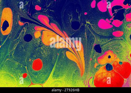 Intenso mix di colori vivaci. Design astratto di modelli di sfondo moderni Foto Stock