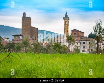 Italia, Toscana, quartiere di Firenze, paese di Vinci, luogo di nascita di Leonardo da Vinci Foto Stock