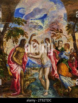 Battesimo di Cristo - olio su tavola - El Greco - 1567 - Creta, comune di Heraklion Foto Stock