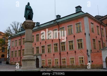 Stoccolma, Svezia: Il Palazzo di Stenbock (noto anche come Palazzo di Stenbock) (svedese: Stenbockska palatset) è un palazzo di Birger Jarls torg a Riddarholmen Foto Stock