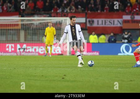 Vienna, Austria. 22 novembre 2023. VIENNA, Austria 21 novembre 2023; Mats HUMMELS, amichevole partita di calcio tra Viennaeen le squadre nazionali di Austria e Germania all'Ernst-Happel-Stadium di Vienna, Austria. 2:0 - - foto e copyright di Arthur THILL/ATP Images (THILL Arthur/ATP/SPP) credito: SPP Sport Press Photo. /Alamy Live News Foto Stock
