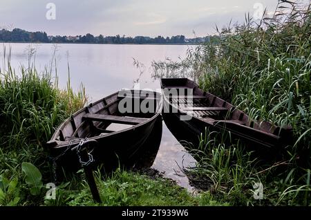 Lago Galves, Trakai, Litjuania Foto Stock