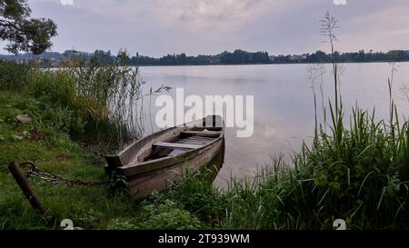 Lago Galves, Trakai, Litjuania Foto Stock