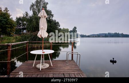 Lago Galves, Trakai, Litjuania Foto Stock