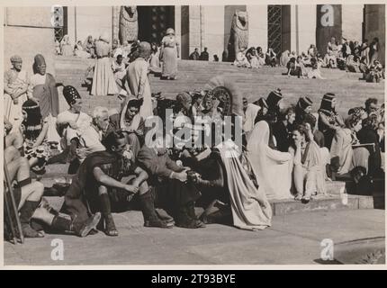 Cesare e Cleopatra (Eagle-Lion, 1945) Candid tra Takes Behind the Scenes Foto Stock