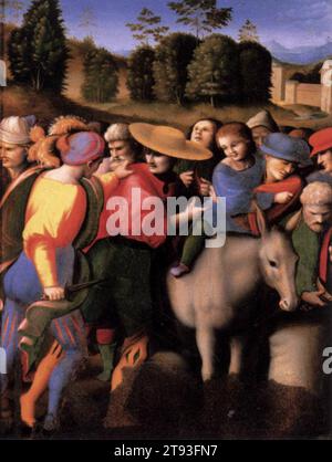 Scene de la storia di Giuseppe: La scoperta della Coppa rubata 1515-16 di BACCHIACCA Foto Stock