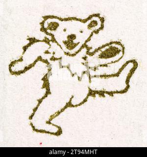 The Grateful Dead Dancing Bears, 1982 - ACIDO BLOTTER - LSD [dietilammide acido lisergico] Foto Stock