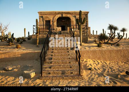 Il Faro Viejo (vecchio faro) a Cabo Falso, Los Cabos Baja California Sur Foto Stock