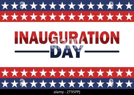 Giorno dell'inaugurazione. Illustrazione vettoriale. Adatto per biglietti d'auguri, poster e striscioni. Illustrazione Vettoriale