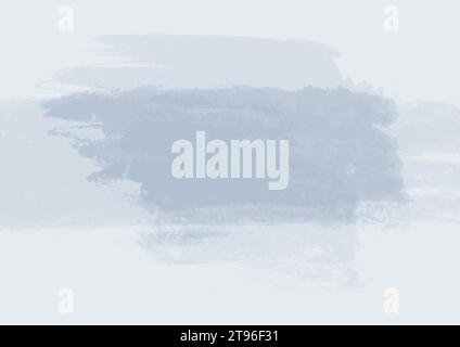 Acquerello blu chiaro grunge sfondo astratto. Progettazione vettoriale Illustrazione Vettoriale