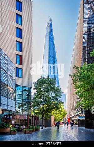 Londra, Regno Unito - 29 settembre 2023. Vista dello skyline della famosa New London e Shard, ora del tramonto. Foto Stock