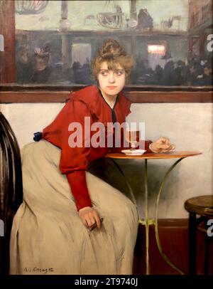 Madeleine (l'assente). 1892, olio su tela di Ramon Casas (1866-1932). Pittore catalano. Modernisme. Museo di Montserrat, Catalogna. Foto Stock