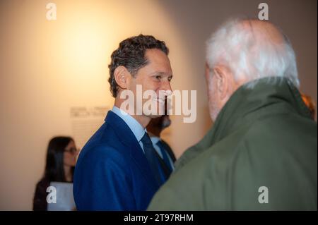 Torino (Italia) 11/23/2023 John Elkann (Exor) al Museo dell'automobile di Torino per la mostra "Drive Different" Foto Stock