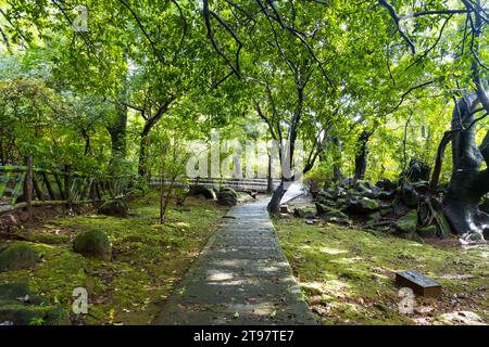 Attrazioni e natura intorno al Parco Nazionale Yangmingshan a Taipei, Repubblica di Cina a Taiwan Foto Stock