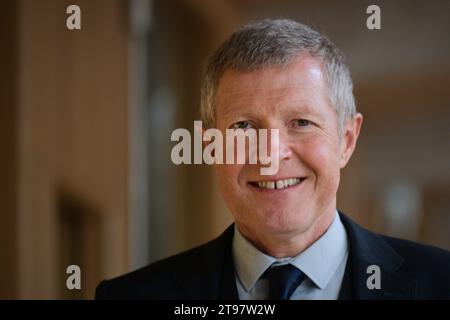 Edimburgo Scozia, Regno Unito 23 novembre 2023. Willie Rennie MSP al Parlamento scozzese. credit sst/alamy live news Foto Stock
