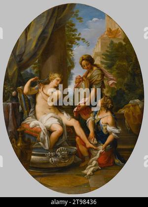 La toilette di Bathsheba - di Giuseppe Bartolomeo chiari Foto Stock