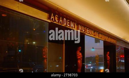 Academy of Motion Pictures Museum presso il Saban Building di Los Angeles - LOS ANGELES, STATI UNITI - 5 NOVEMBRE. 2023 Foto Stock