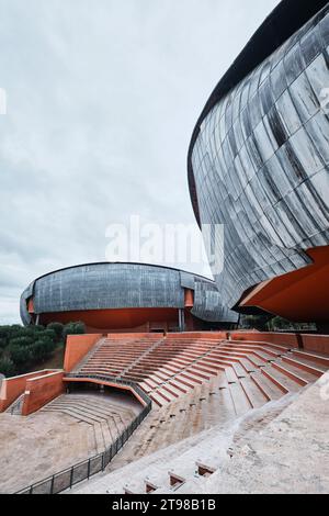 Roma, Italia - 4 novembre 2023: Auditorium Parco della musica, progettato dall'architetto italiano Renzo piano Foto Stock