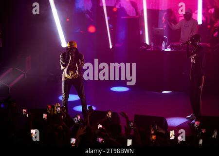 Londra, Inghilterra, 22 novembre 2023. Unknown T (Daniel Richie Lena), rapper britannico, suona un concerto a Koko, Londra. Foto Stock