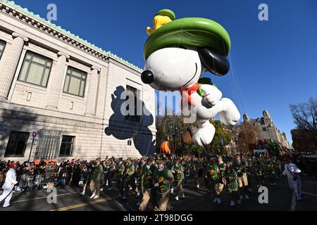 Partecipa alla Macy's Thanksgiving Day Parade del 2023 il 23 novembre 2023 a New York City. Foto Stock