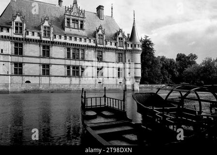 Francia, Loira: Il castello di Azay le Rideau Foto Stock