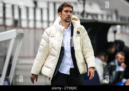 Jocelyn PRECHEUR del PSG durante la UEFA Women's Champions League, gruppo C partita di calcio tra Paris Saint-Germain e Bayern Monaco il 23 novembre 2023 allo stadio Jean Bouin di Parigi, in Francia Foto Stock