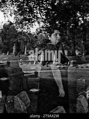Capo squadra, North Jersey Division della Ghost Hunters Society. Foto Stock